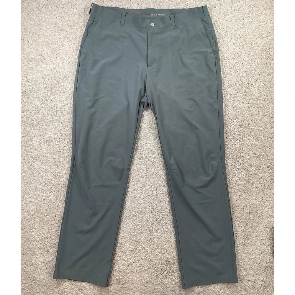 Nike Tiger Woods Collection Mens Grey Performance Golf Pants 36x32 Stretch